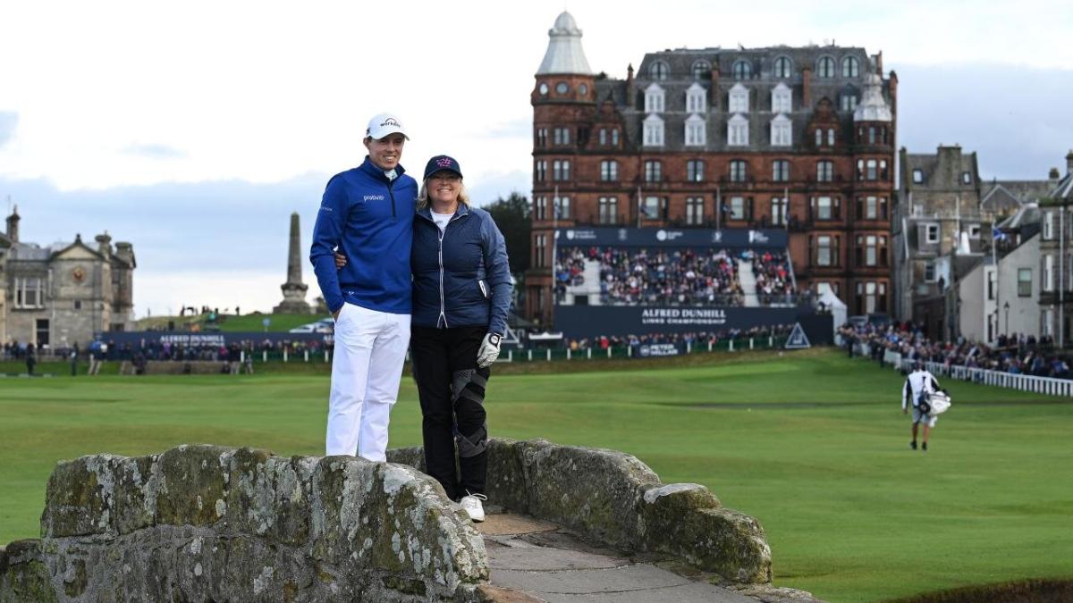 Golfer Matthew fitzpatrick and his mum, Susan